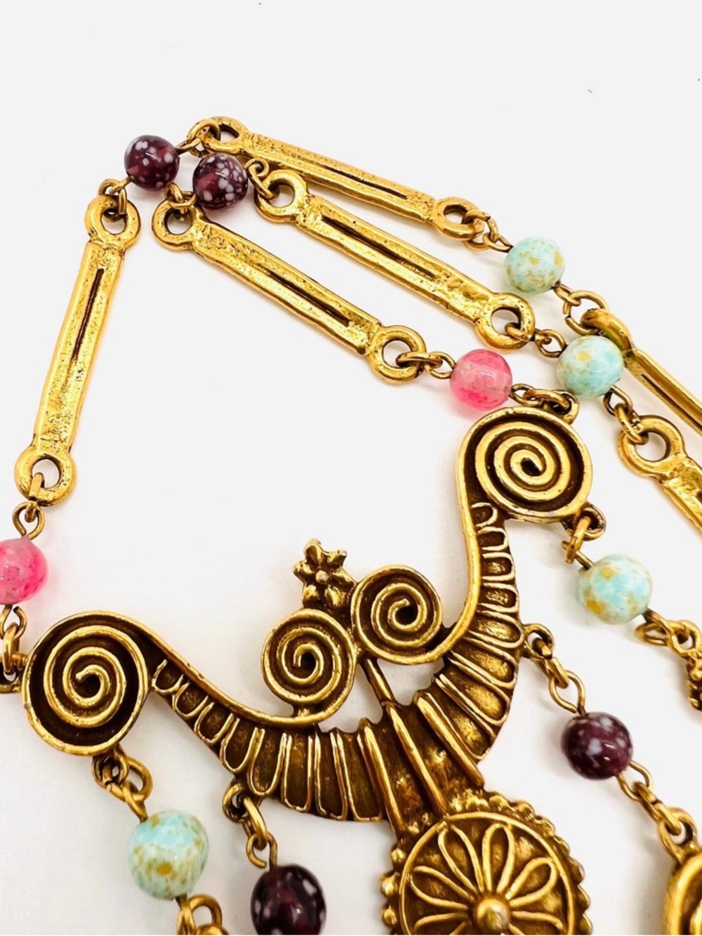 RARE GOLDETTE ETRUSCAN REVIVAL NECKLACE!! - Picture 7 of 16
